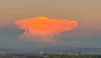 Strange Cloud Over Las Vegas Strip Tonight
