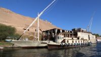Nile Sail Ship and its Tug