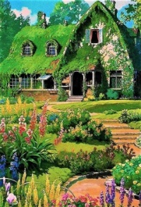 House Bathed in Green