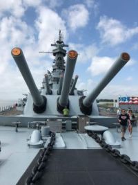Big Guns. USS Alabama, Mobile Bay, Alabama.