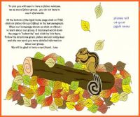 autumn squirrel  invitation