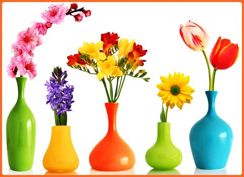 Solve Flowers in Little Vases jigsaw puzzle online with 300 pieces