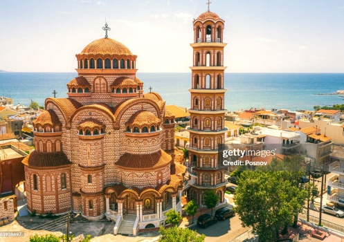 Solve CHURCH OF ST. GEORGE, NEA MOUDANIA GREECE jigsaw puzzle online ...