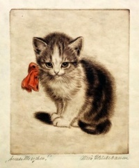 Poor Kitty! by Meta Plückebaum (German, 1876-1954)