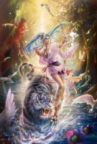 White Tiger & Archer in Water