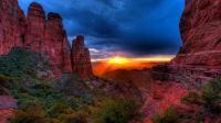 Sunset Cathedral Rock Sedona Arizona