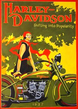 Vintage ad - Harley Davidson