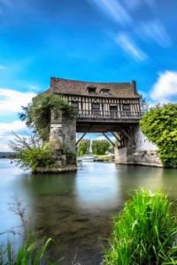 The Old Mill on the River Seine at Vernon, Eure, France
