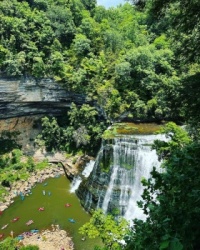 Burgess Falls State Park In Tennessee, USA
