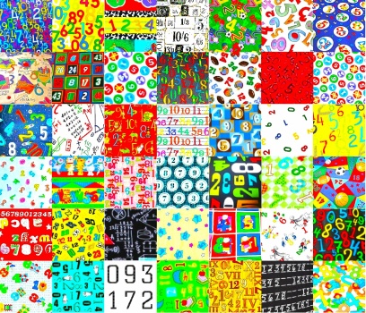Solve PATCHWORK NUMBERS 2 jigsaw puzzle online with 72 pieces