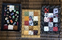 3 Fabric Postcards