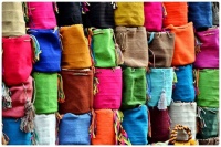 Colourful Tote Bags for Sale at Market