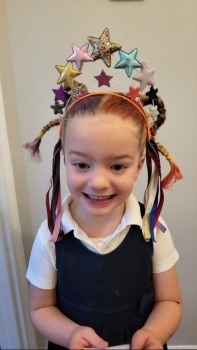 Crazy hair day at school