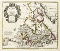 old map of Canada by Covens & Mortier (1733)