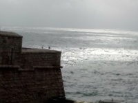 temps gris à Sète (France)