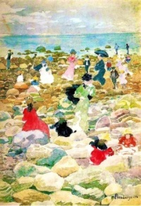 Low Tide, Nantucket, 1896 Maurice Prendergast
