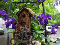 flowery birdhouse