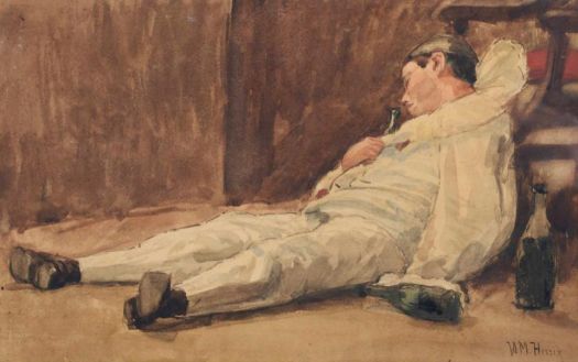 Hendrikus Matheus Horrix (Dutch, 1845–1923), Pierrot's Dream
