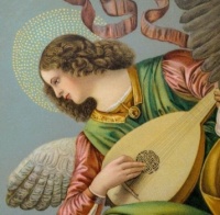 angel  playing  lute  - Melozzo da Forli