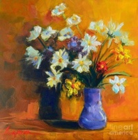 Spring Flowers in a Vase by Patricia Awapara