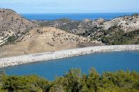 The sea & Dam in North Cyprus