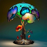 Stained glass lamp