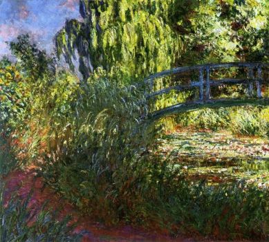 The Japanese Bridge (The Water-Lily Pond and Path by the Water) 1900 ~ Claude Monet