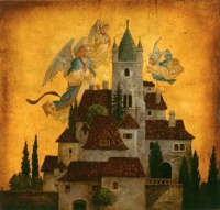 Angels of My Village by James Christensen