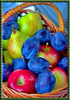 Solve Корзинка фруктов. jigsaw puzzle online with 35 pieces