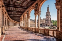 Plaza de Espana, Seville, Andalusia, Spain