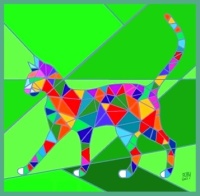 Mosaic Tile Cat
