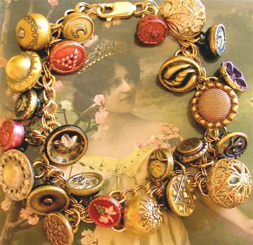 Victorian Button Bracelet  #2