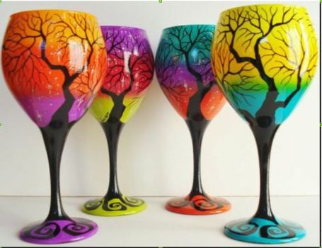 Colourful Goblets
