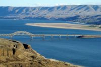 Columbia River looking south toward Vantage Bridge