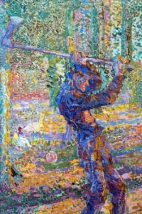 The Woodcutter painted by Jan Toorop 1905.