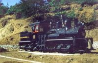shay locomotive, port alberni, 1954