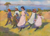 Elizabeth Adela Stanhope Forbes (Canadian, 1859–1912), Here We Are Gathering Nuts in May