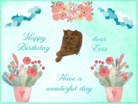 Happy Birthday dear Evie (thurman)
