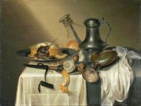 Still-life with pie and pitcher - 1644 –
