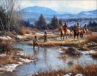Snake river scene • Painting by Martin Grelle