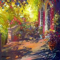 A Dappled Sunlit Terrace
