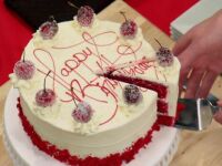 Cherry Chocolate Birthday Cake