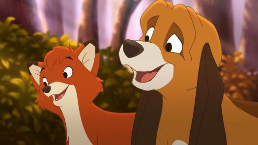 Solve Fox and the Hound jigsaw puzzle online with 264 pieces