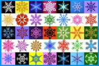 Snowflakes - No Two Alike!  Thanks Gail (Gaillou)!  ❅