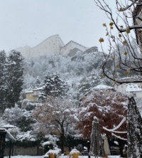 Snowy day in Salzburg