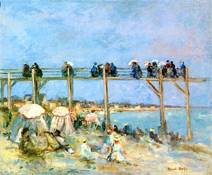 The Beach at Sainte Adresse, 1902, Raoul Dufy (1877-1953)