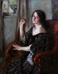 Lovis Corinth: Petermannchen (Porträt Charlotte Berend, 1902)