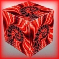 Theme: All things red, fractal cube