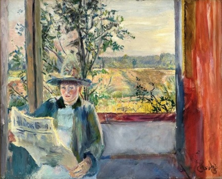 Solve Christian Krohg (Norwegian, 1852–1925), Oda Reading