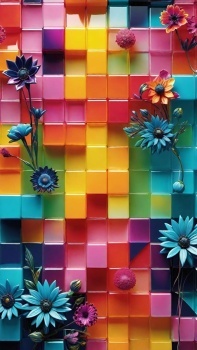 Flowers on Mosaic